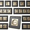 Simon medieval switch socket switch panel 3d model