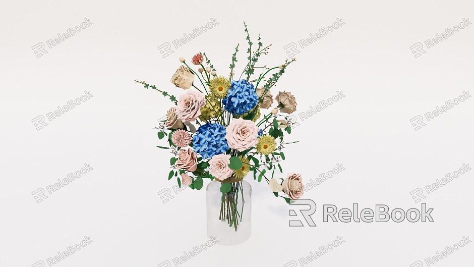 Vase Flower Art model