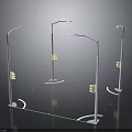 Urban Street Lamps Design With Traffic Lights And Metal Poles On Roadside