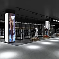 BOY LONDON Clothing Store Interior With Displayed Apparel Shelves And Mannequins