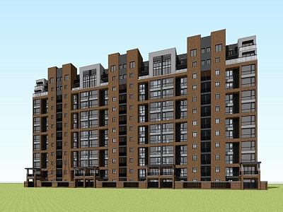 modern multi-storey residence model