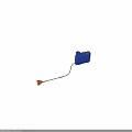 Blue Sprayer Equipment With Orange Nozzle And Flexible Hose For Garden Use