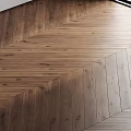 Natural Dark Wooden Floor With Smooth Surface And Warm Natural Grain