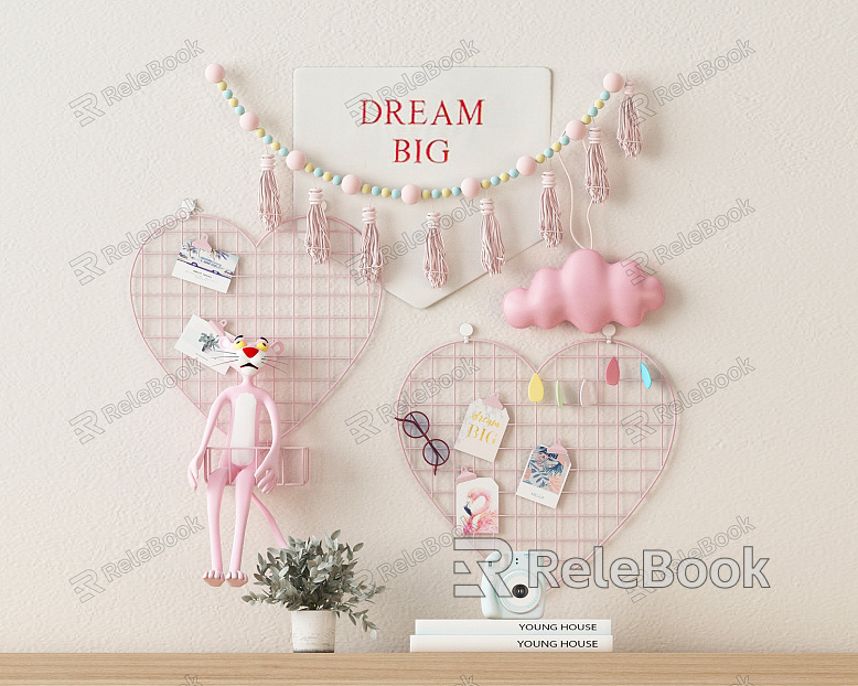 Modern Ornaments Girl's Room Children's Room Ornaments Cartoon Sculpture Ornaments model