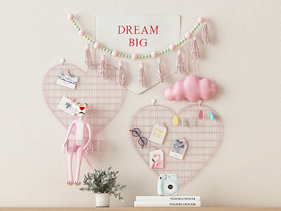 Modern Ornaments Girl's Room Children's Room Ornaments Cartoon Sculpture Ornaments model