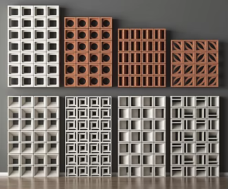 Modern Cement Brick Hollow Brick Cement Brick Partition Hollow Brick Partition Prefabricated Cement Brick Customized Cement Brick 3d model