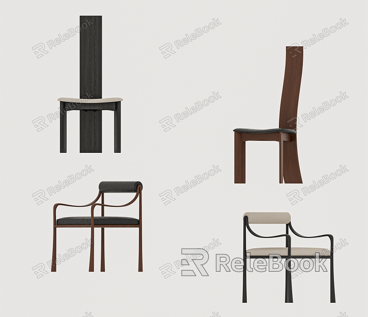 Middle Style Chair Dining Chair model