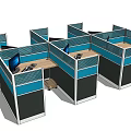 Modern Office Desk Design With Wooden Desktop Surface And Metal Frame Drawer Storage