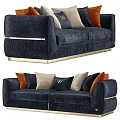 Light Luxury Multiplayer Sofa Collection 3d model