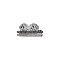 Soft Gray Towels Rolled and Folded for Bathroom Daily Use