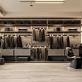 Cloakroom Men's Changing Room Wardrobe Dressing Table 3d model