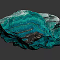 Green Crystalline Mineral Specimen With Rough Texture And Natural Formation