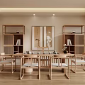 New Chinese Style Study 3d model