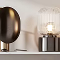 Modern Table Lamps with Various Designs on White Shelf Display Contemporary Style Home Decor