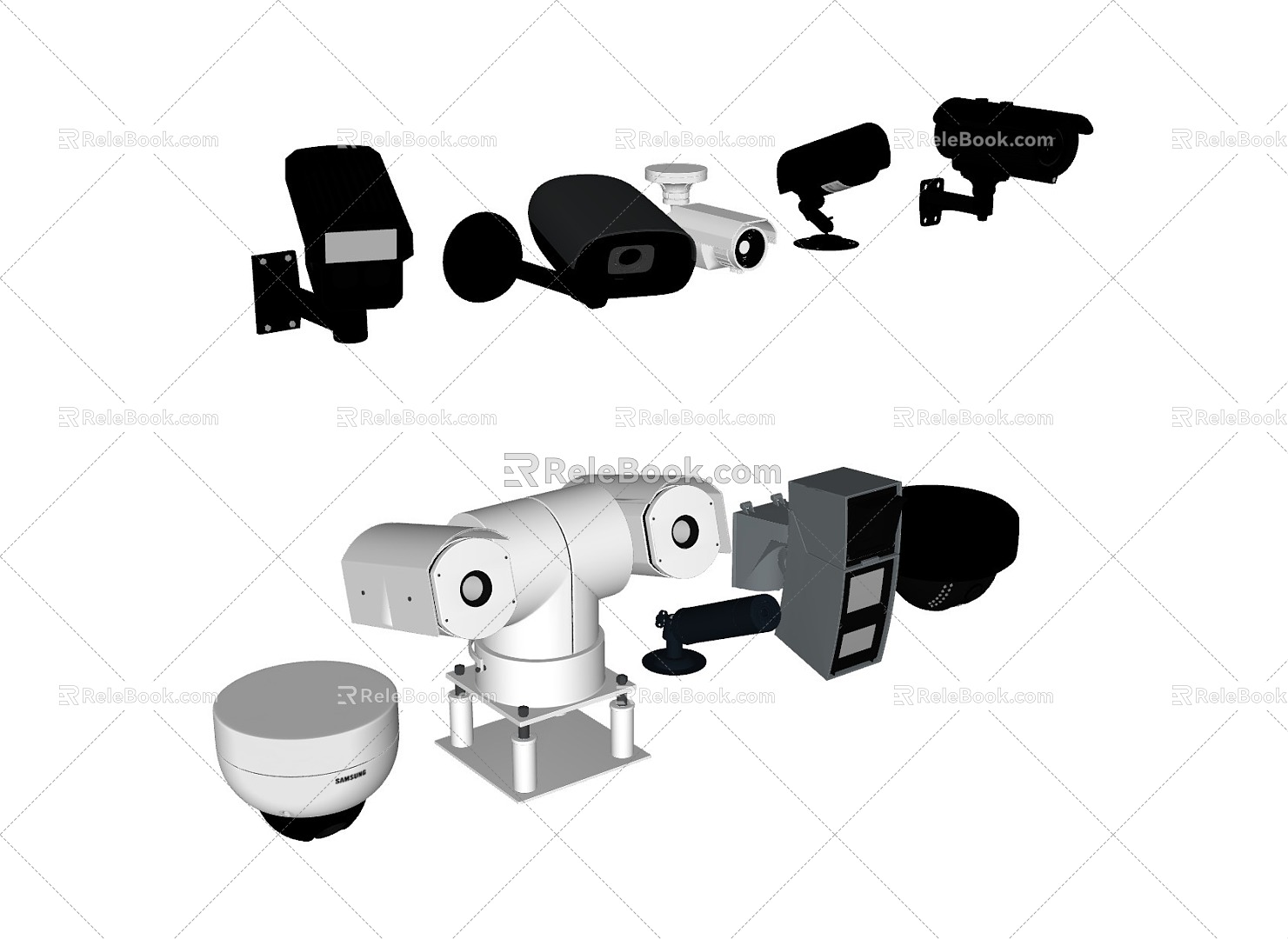 Modern camera monitoring equipment intelligent camera monitoring probe model