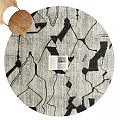 Round carpet 3d model