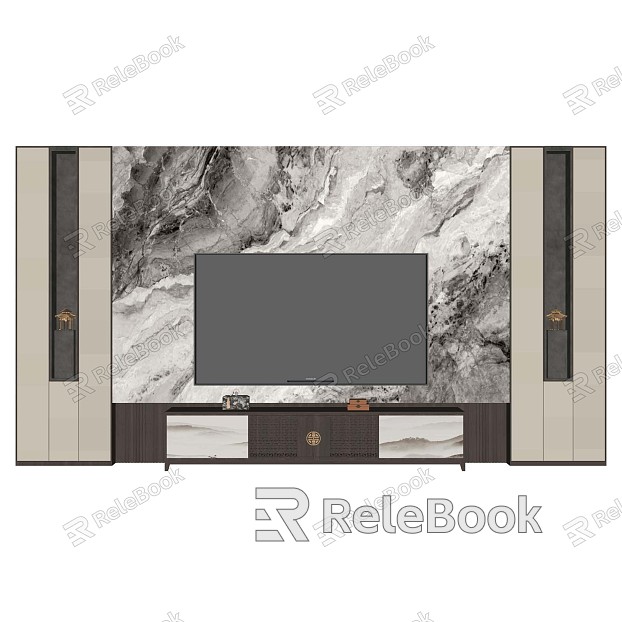 background wall TV background wall model