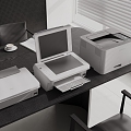 Printer Copier Scanner Office Equipment 3d model