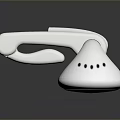 DIGIPHY White Computer Microphone With Clip Design Circular Mesh And Cable
