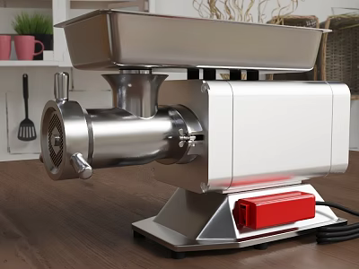 Stainless Steel Electric Meat Grinder As Essential Kitchen Appliance For Daily Home Use 3d model