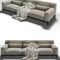 Three-seat sofa 3d model