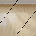 Modern Wooden Flooring With Herringbone Pattern And Black Structural Lines Interior Design 3d model