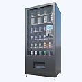 Modern vending machine Sprite Coca-Cola juice beverage machine combination 3d model