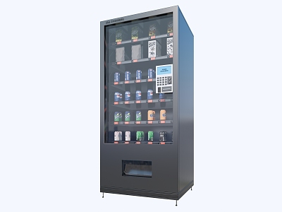 Modern vending machine Sprite Coca-Cola juice beverage machine combination 3d model