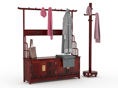 Chinese Hanger Coat Rack model