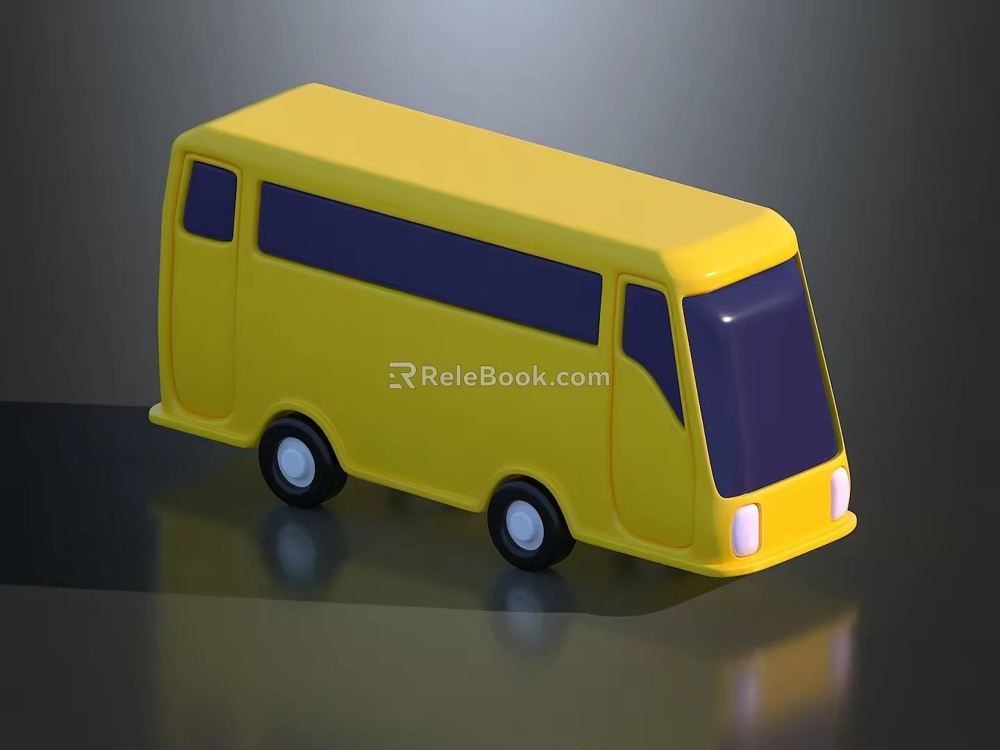 Cartoon Transportation Cartoon Bus Animation Bus Games Bus Games Transportation 3d model