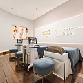 BIBO Vaster Beauty SPA Interior With Massage Bed Equipment And Beauty Posters