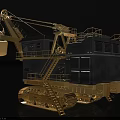 Golden Heavy Duty Utility Vehicle with Crawler Tracks Long Arm and Bucket for Construction Mining