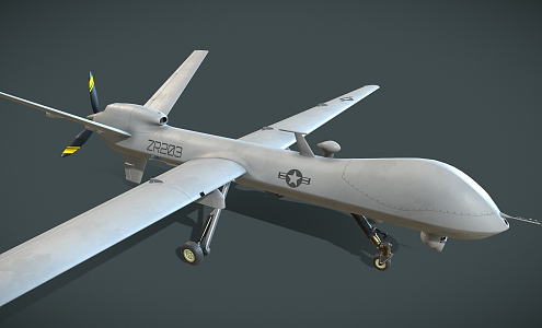 Fighter Army Attack Drone Aircraft Military Aircraft Helicopter 3d model