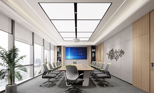 Modern Meeting Room Meeting Table and Chair 3d model