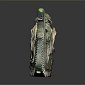 Ancient Chinese Bronze Animal Sculpture with Intricate Carvings and Green Patina