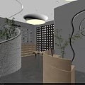 Modern SPA Sauna Interior With Reception Area Massage Beds Wooden Elements And Soft Lighting