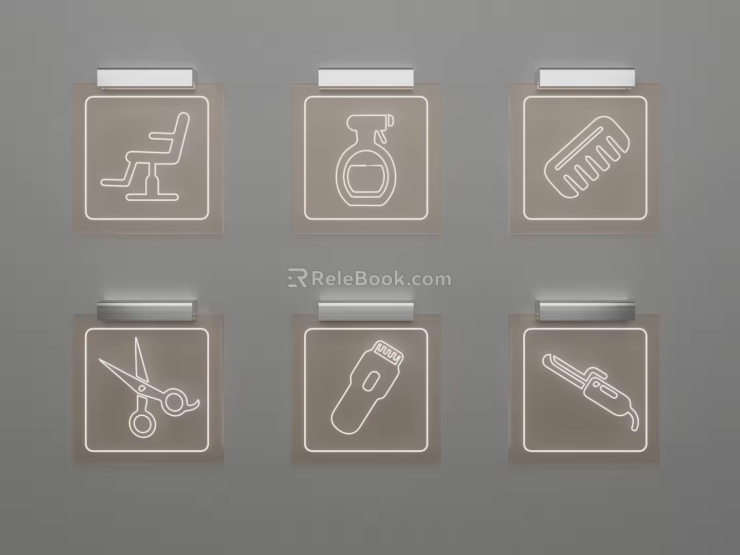 Guide system toilet sign toilet 3d model