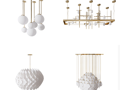 Modern chandelier combination model