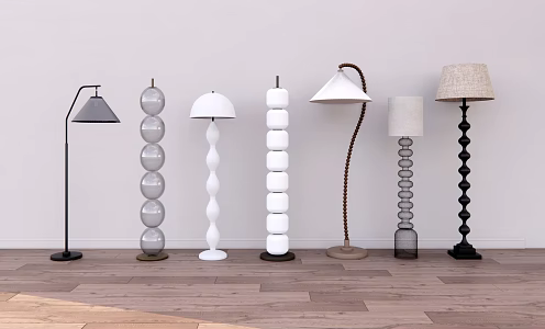Modern Floor Lamp Fishing Lamp Art Floor Lamp 3d model