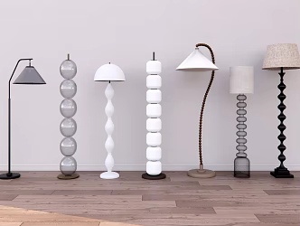 Modern Floor Lamp Fishing Lamp Art Floor Lamp 3d model