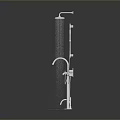 Bathroom Living Essentials Including Faucet Showerhead And Handheld Shower With Water Spray