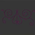 Elegant Decorative Iron Fence Featuring Intricate Scrolls Curved Details And Artistic Design
