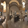 New Chinese Style Tea Shop Leisure Space With Comfortable Stylish Sofa And Coffee Table Combinations