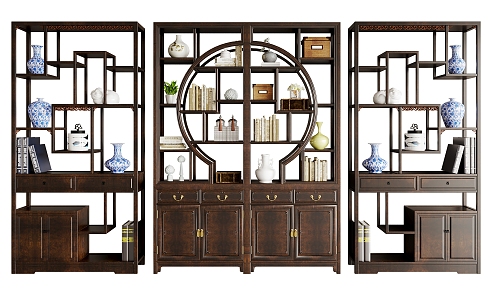 New Chinese Antique Rack 3d model