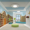 Modern Library 3d model