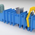 industrial dewatering machine 3d model