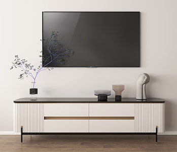 Modern TV Cabinet LCD TV Wood Floor Cabinet 3d model