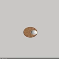 Cork Kitchen Placemat With Flower Pattern And White Ceramic Bowl