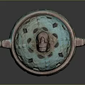 Ancient Chinese Bronze Censer With Carved Lid Animal Handles And Three Legs