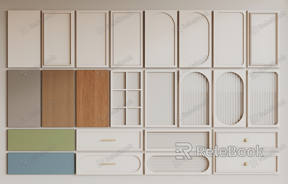 Cabinet door panel model